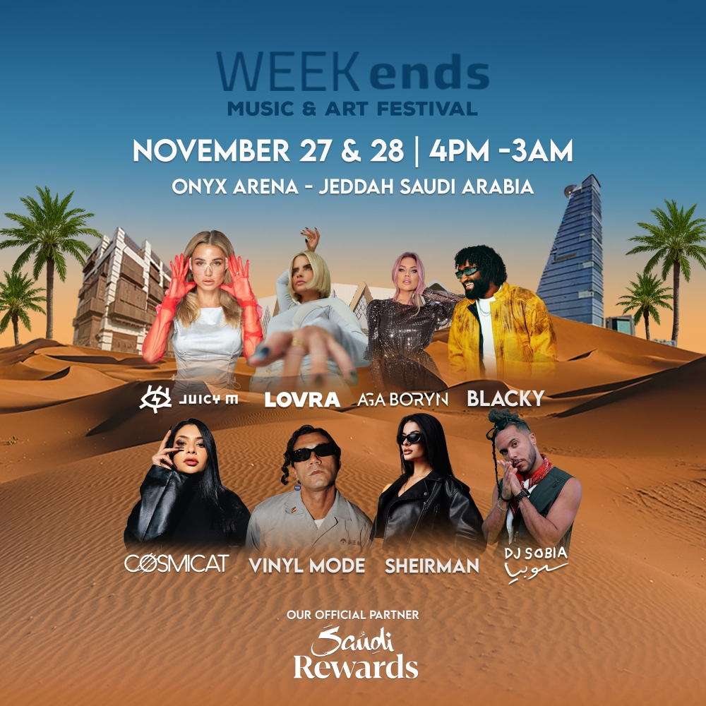 مهرجان ويكندز جدة: نجوم الموسيقى الإلكترونية العالميون والمحليون