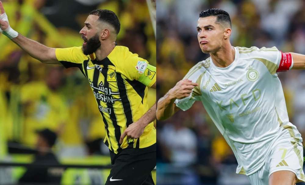 رونالدو وبنزيما: صراع الأساطير يضيء سماء الدوري السعودي