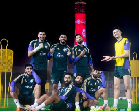 استعدادات المنتخب السعودي لمواجهة عمان في كأس العرب