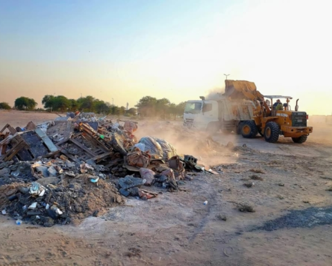 قرية العليا الأجمل: إزالة 1887م³ مخلفات وتأهيل مساحات خضراء