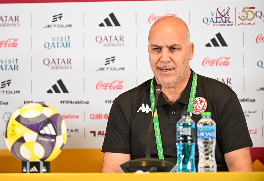 مدرب تونس يؤكد الثقة بالفريق بكأس العرب بعد خسارة سوريا
