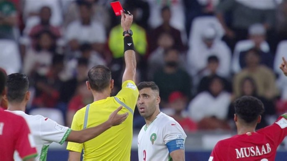 غياب عبدالرزاق حمدالله عن مباراة السعودية والمغرب وعقوبة مضاعفة