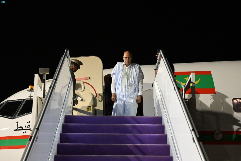 الرئيس الموريتاني يصل المدينة المنورة لزيارة المسجد النبوي