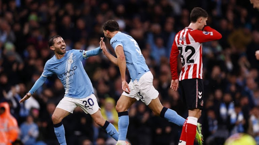 مانشستر سيتي يهزم سندرلاند 3-0 ويستعد لريال مدريد