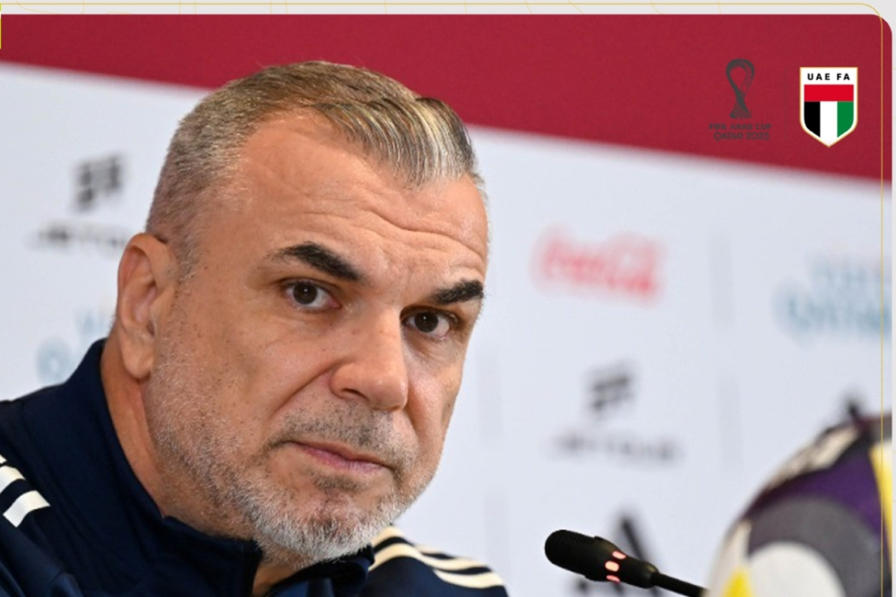 مدرب الإمارات يتحدى السعودية في كأس العرب لتحقيق المركز الثالث