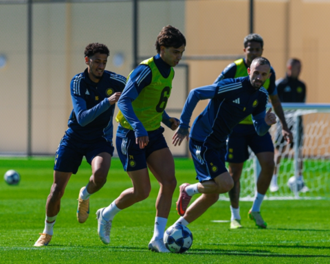 دوليو النصر ينتظمون في التدريبات قبل مواجهة الزوراء الآسيوية