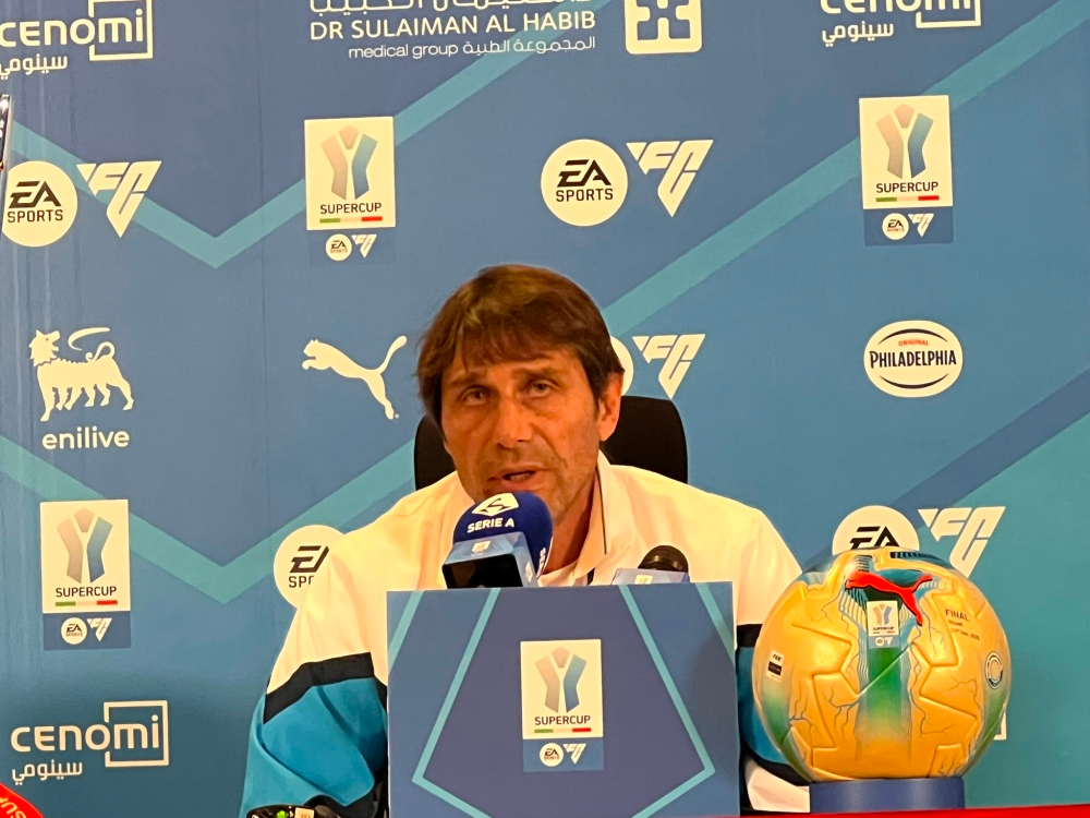 كونتي يتحدى بولونيا قبل نهائي السوبر الإيطالي في الرياض