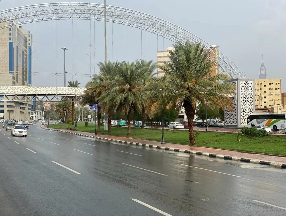 أمطار خفيفة على مراكز محافظة الوجه في تبوك اليوم