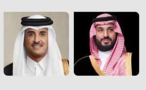 The Crown Prince and the Emir of Qatar discuss relations and regional developments