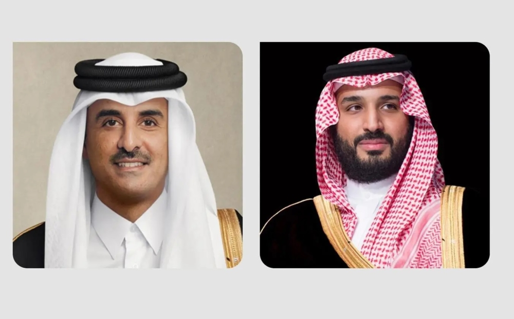 ولي العهد وأمير قطر يبحثان العلاقات وتطورات المنطقة