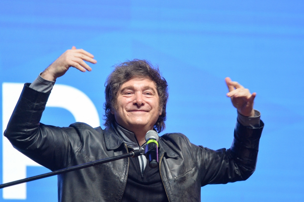 الرئيس الأرجنتيني خافيير ميلي - أ ف ب