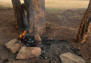 A person was apprehended in the Imam Faisal bin Turki Reserve for starting a fire