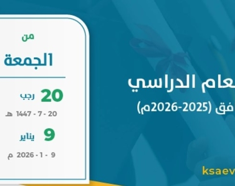 موعد انتهاء إجازة منتصف العام وجدول العطلات المدرسية بالسعودية