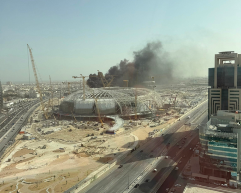 Fire at new Aramco stadium in Khobar brought under control with no injuries reported