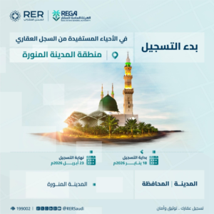 Real estate registration begins in Mecca and Medina: Dates and neighborhoods