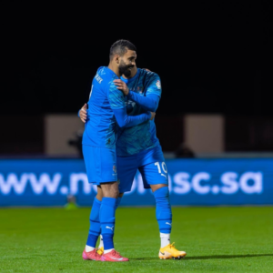 Mohammed Al-Breik scores his first goal for NEOM against Al-Hilal