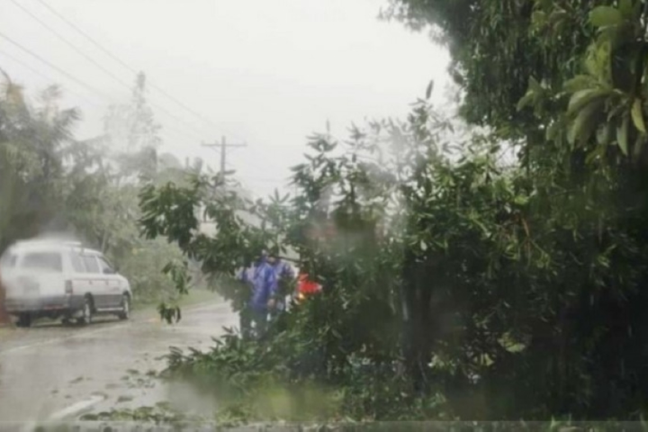 Two people killed in a landslide in the Philippines due to Typhoon Ada