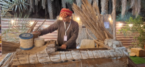 A craftsman in Al-Ahsa invents a machine to develop the manufacture of awnings and canopies