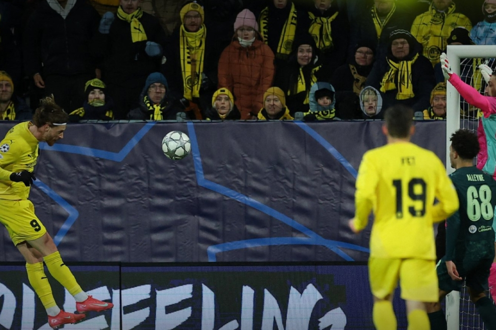 بودو غليمت يصعق مانشستر سيتي 3-1 في دوري أبطال أوروبا