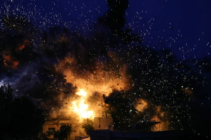 Israeli shelling targets towns north of the Litani River in southern Lebanon