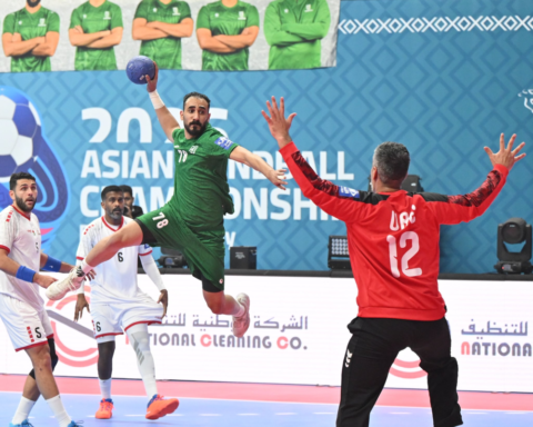 Saudi Arabia's handball team defeated the UAE in the 2024 Asian Championship