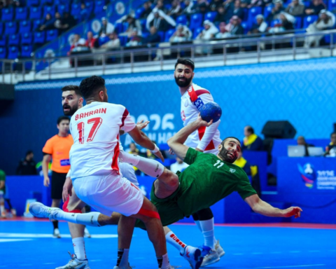 The Saudi handball team faces South Korea to determine fifth place in Asia