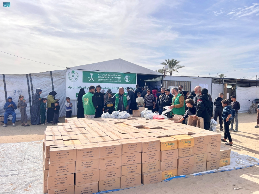 السعودية تدعم غزة: مساعدات شتوية وغذائية للنازحين