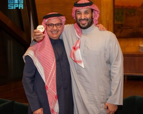 Crown Prince receives Omar Yaghi, winner of the 2025 Nobel Prize in Chemistry