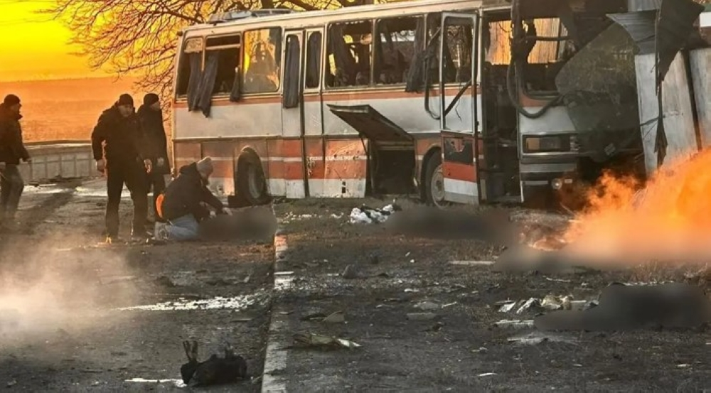 مقتل 12 عاملاً في هجوم مسيّرة روسية شرق أوكرانيا