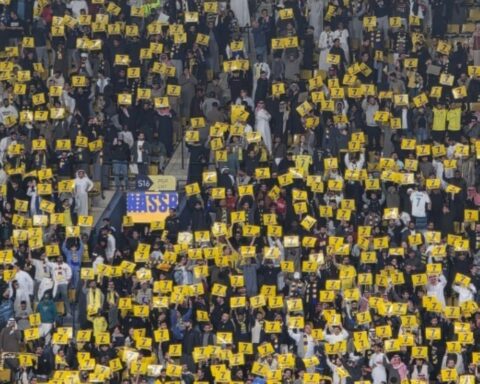 دعم جماهير النصر لرونالدو في غيابه ضد الاتحاد بدوري روشن