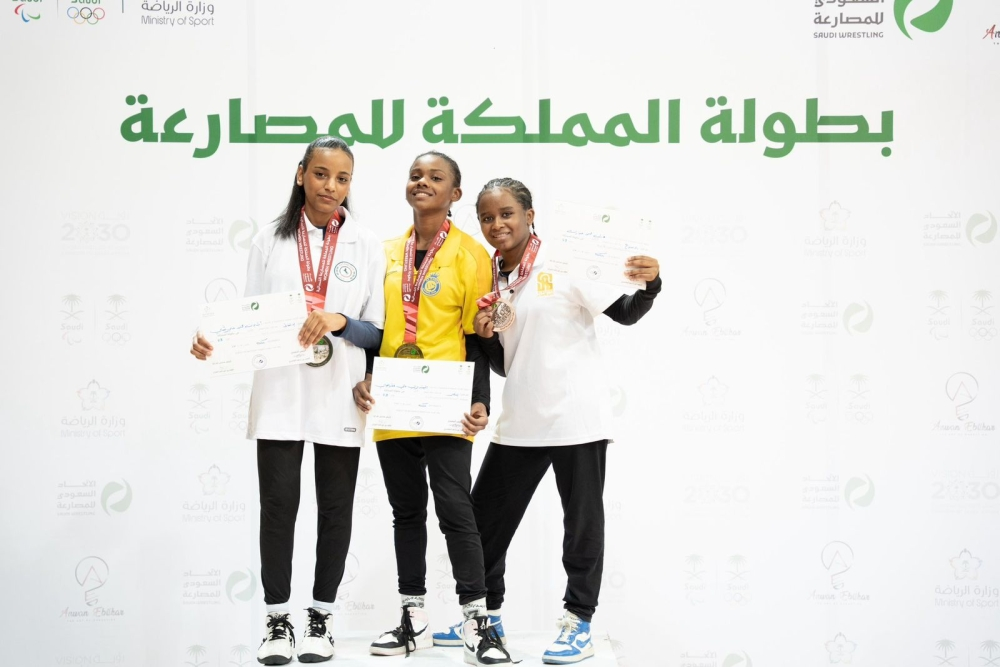 الاتفاق يحقق المركز الثالث في بطولة المملكة لمصارعة السيدات