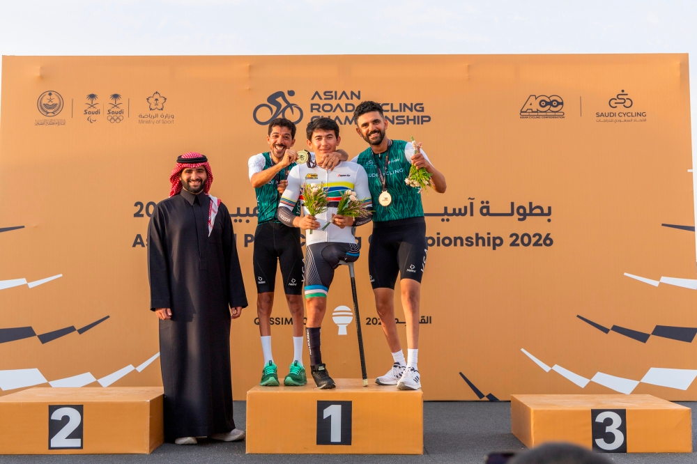 بطولة آسيا للدراجات: 24 تتويجاً في سباقات البارالمبية بالقصيم
