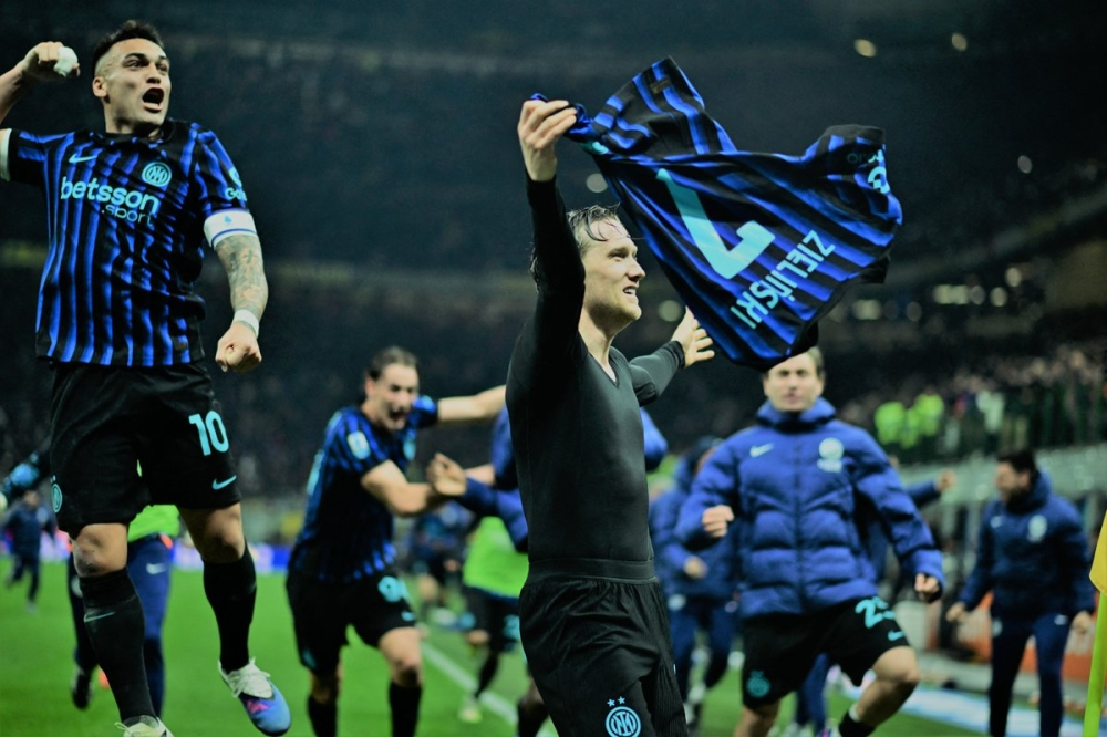 إنتر ميلان يهزم يوفنتوس ويقترب من لقب الدوري الإيطالي