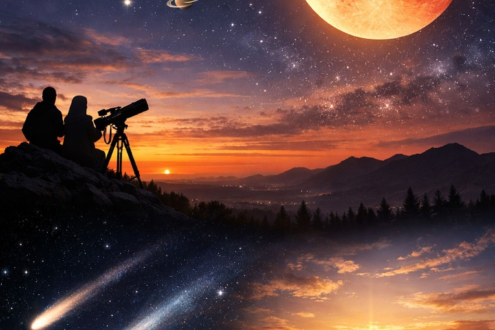ظواهر فلكية في رمضان 2026: دليل الرصد من الاقتران إلى الخسوف