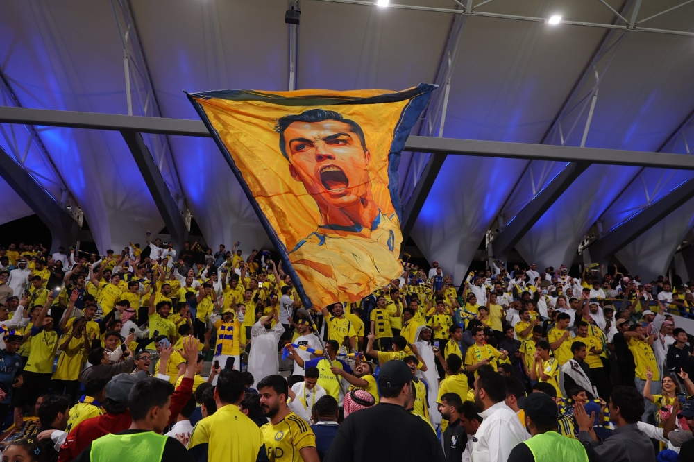 رسالة جماهير النصر للاعبين في دوري روشن قبل مباراة الحزم