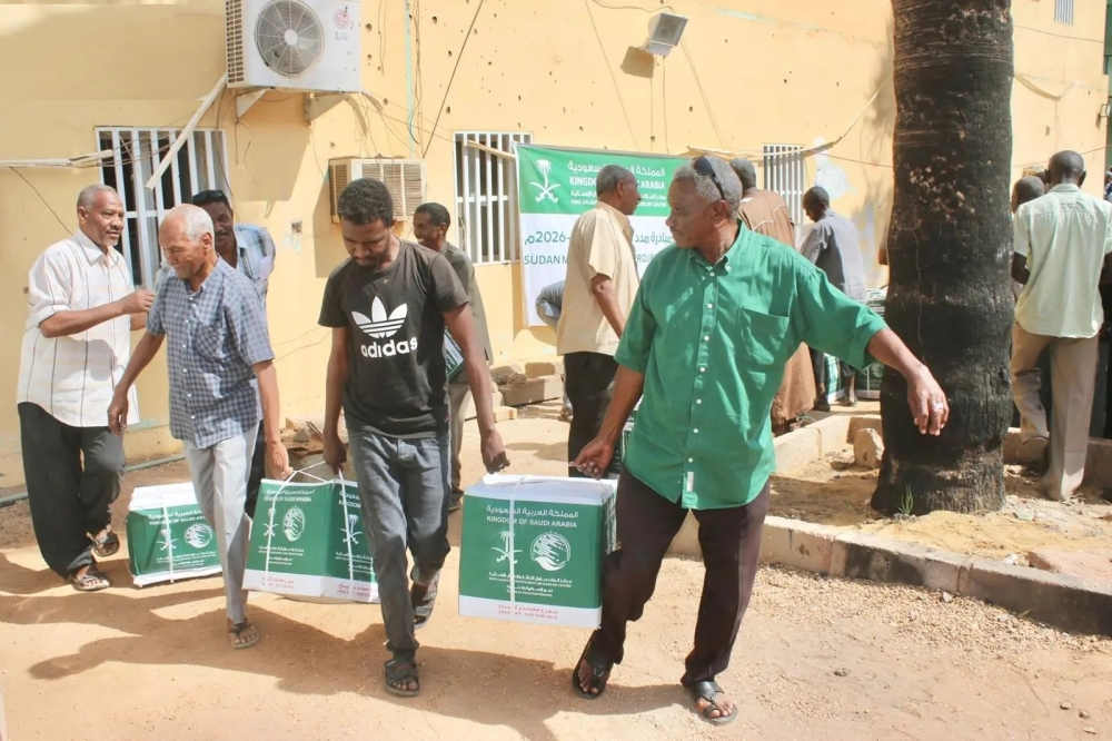 مساعدات غذائية سعودية عاجلة للأسر المتضررة في الخرطوم