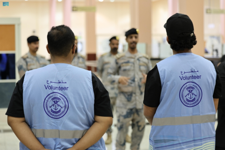 Welcoming Egyptian pilgrims in Yanbu to perform Ramadan Umrah