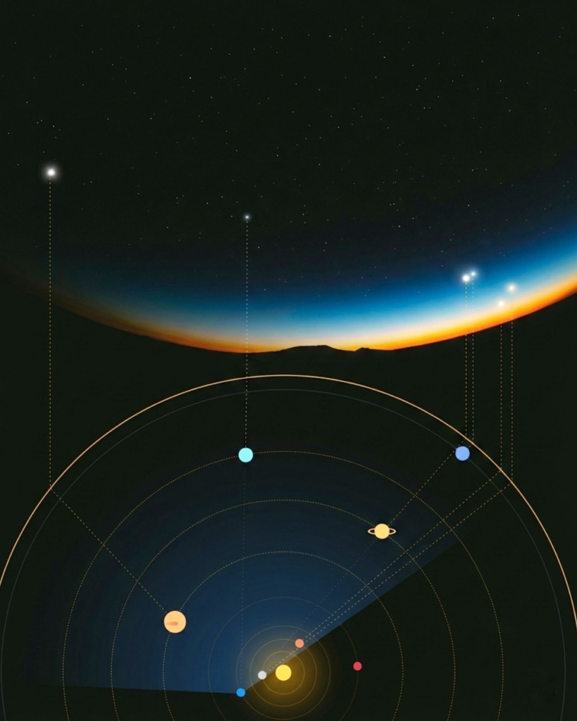 حقيقة التجمع الكوكبي: ظاهرة فلكية طبيعية وآمنة توضحها فلكية جدة