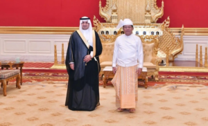 السفير الهويشان يقدم أوراق اعتماده لرئيس ميانمار بالإنابة