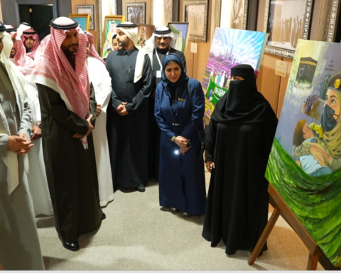 An exhibition in love with green: an artistic celebration of Saudi Flag Day