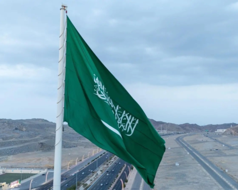 Inauguration of the tallest flagpole for the Saudi flag in Mecca
