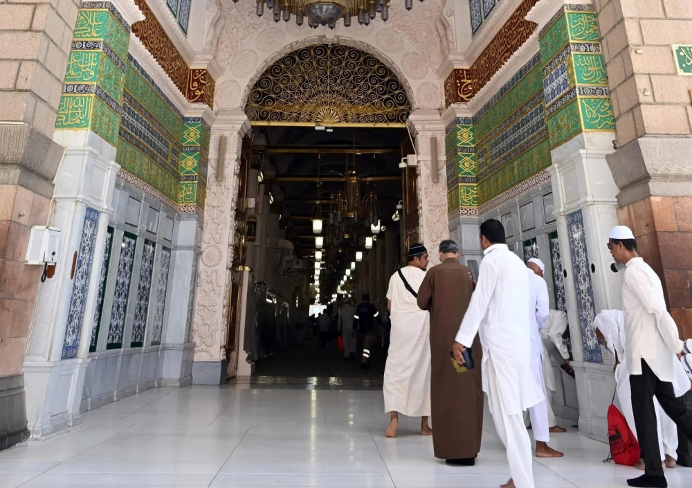 خدمة لمعرفة كثافة ممر السلام بالمسجد النبوي في رمضان