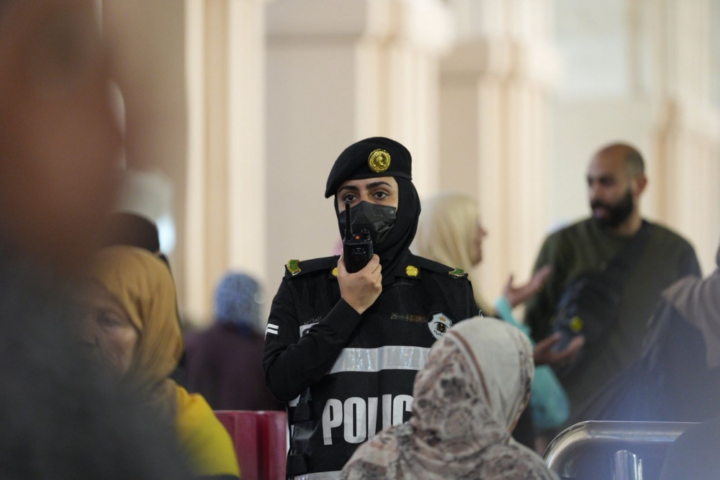 Continuous efforts of the security forces to serve the pilgrims