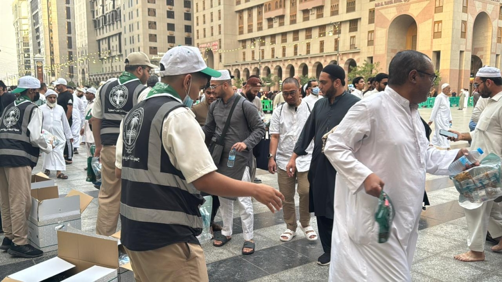 Public Service Camp: Intensive efforts to serve visitors to the Prophet's Mosque