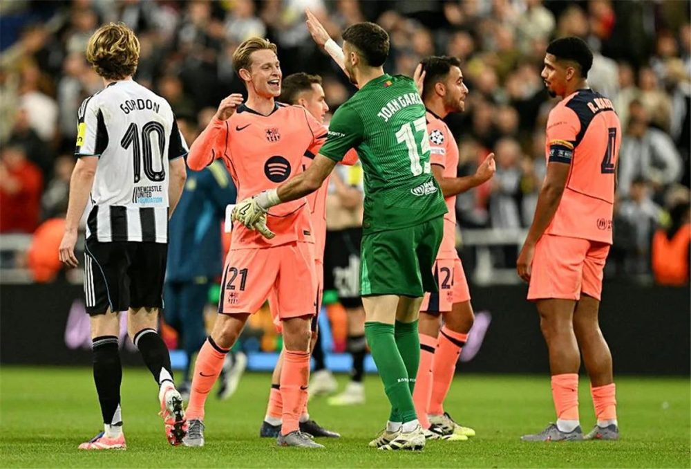 Date of the Barcelona vs. Newcastle United match in the Champions League