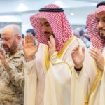 The Saudi Minister of Defense conveys the leadership's congratulations to the armed forces