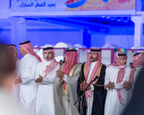 The art of Al-Dahha shone brightly during the Eid Al-Fitr celebrations in the Northern Borders region