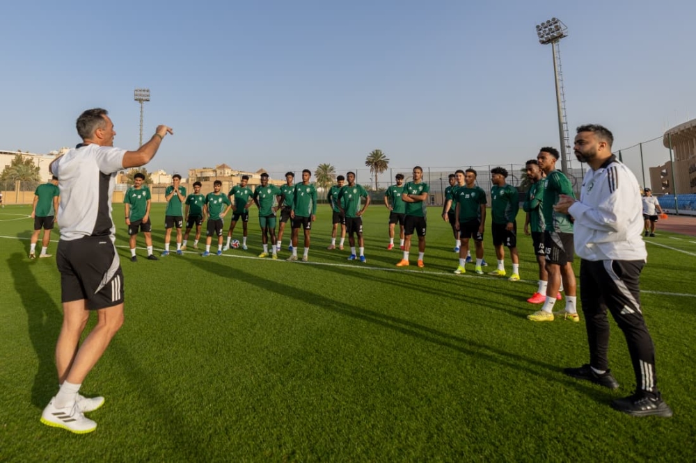 المنتخب السعودي تحت 21 عاماً يفتتح تدريباته في معسكر الرياض