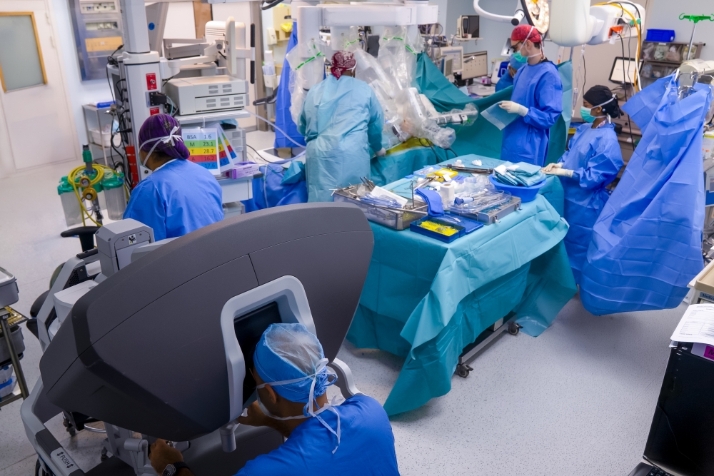 Successful colon resection surgery for a child at King Faisal Specialist Hospital