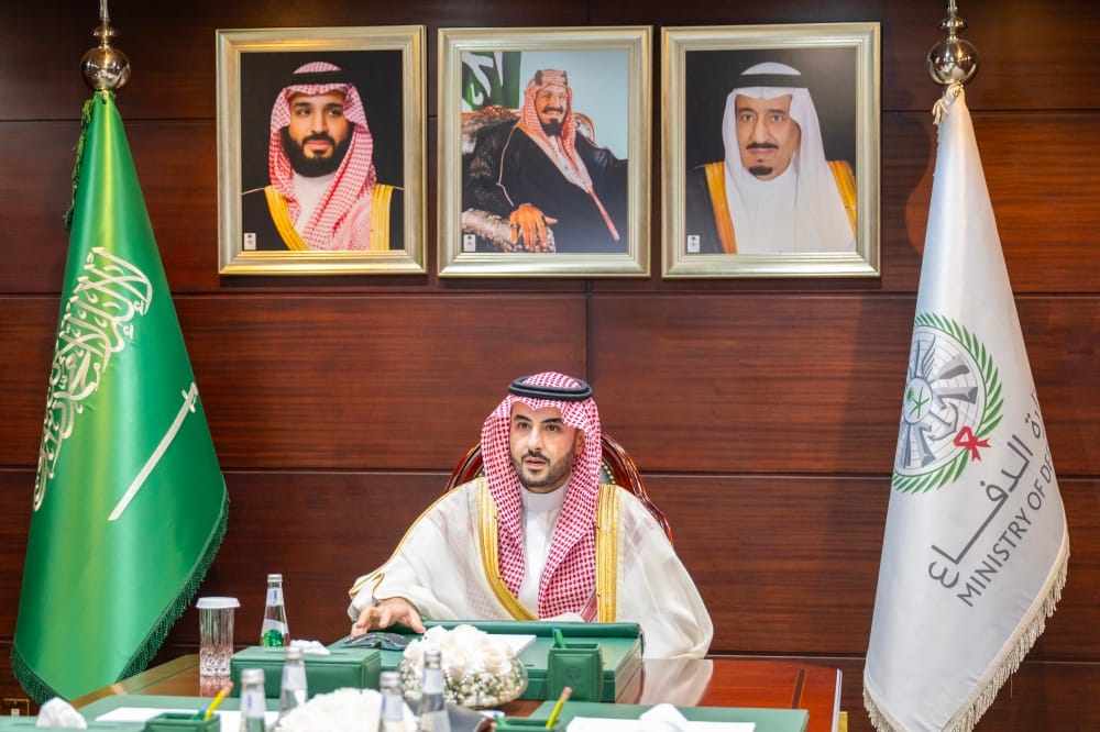 The Saudi Defense Minister discusses regional developments with his Hungarian counterpart
